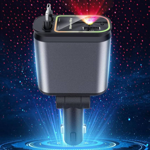 AutoCharge - Chargeur rapide 4-en-1 avec ciel étoilé RGB