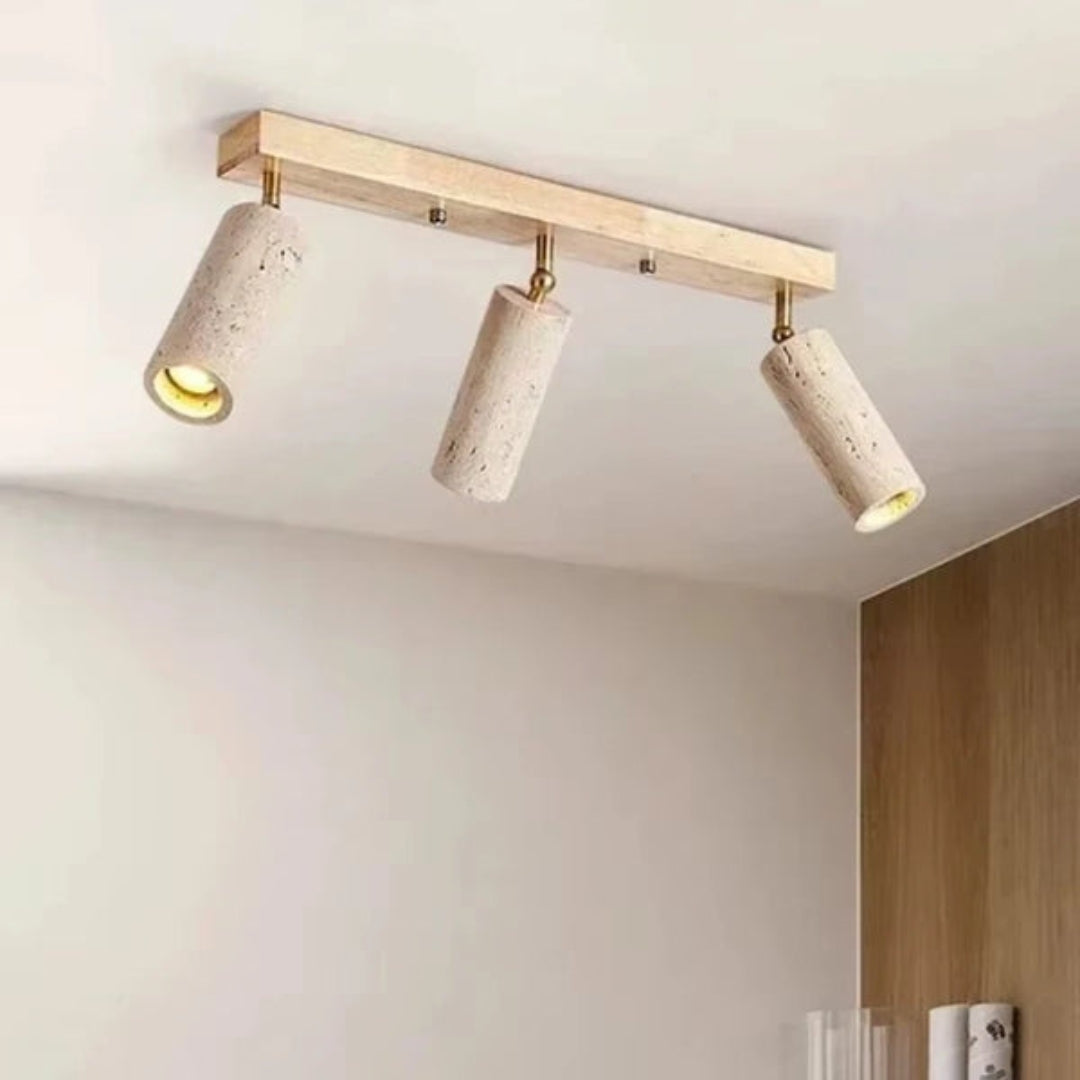 Plafondlamp - Travertin 3-Lichts LED Spot