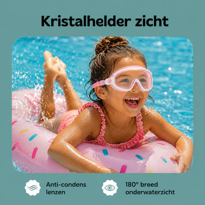 Zwembril Voor Kinderen Met Slim Kliksysteem - 1+1 Gratis