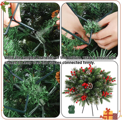 Lichtgevende Kerstkrans – voor in pot & als sfeervulling