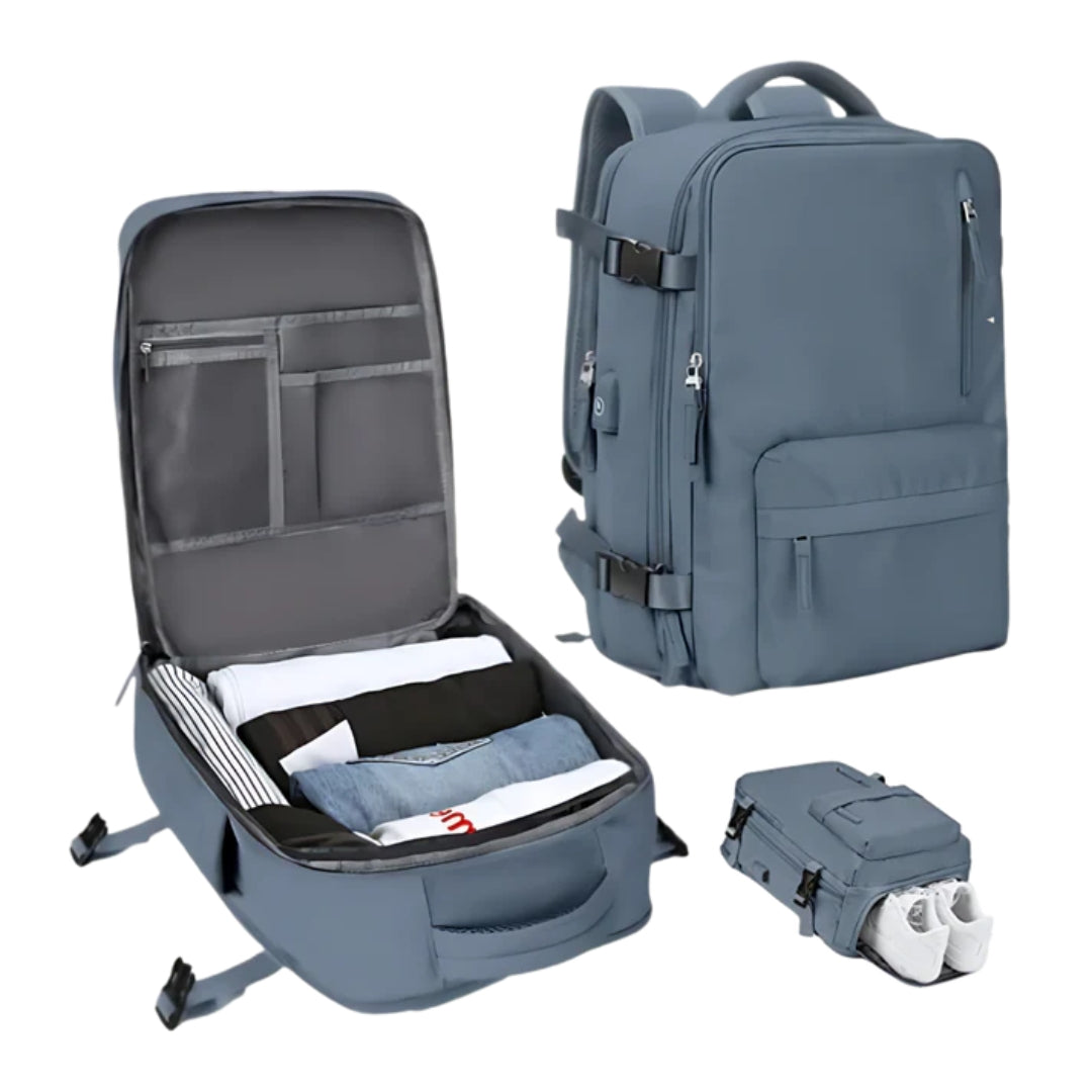 Reisrugzak - Waterdichte Rugzak met USB Poort 35L