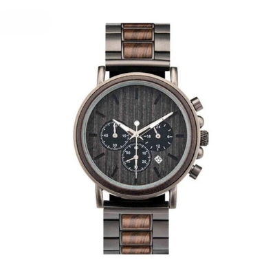 WoodTime Montre en Bois - Design Élégant et Multifonctionnel