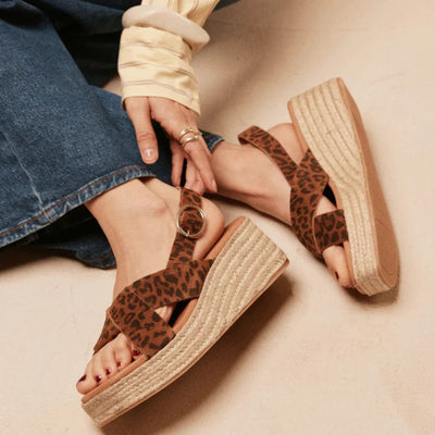Platform Espadriller med Leopardprint