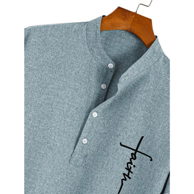 Elegant Skjorte med Opstående Krave