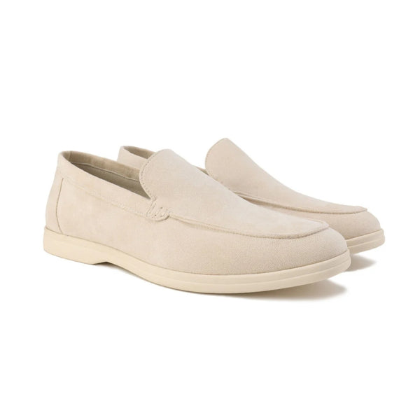 Loafers - Suede Look Slip-Ons with Comfort Sole - Valtero