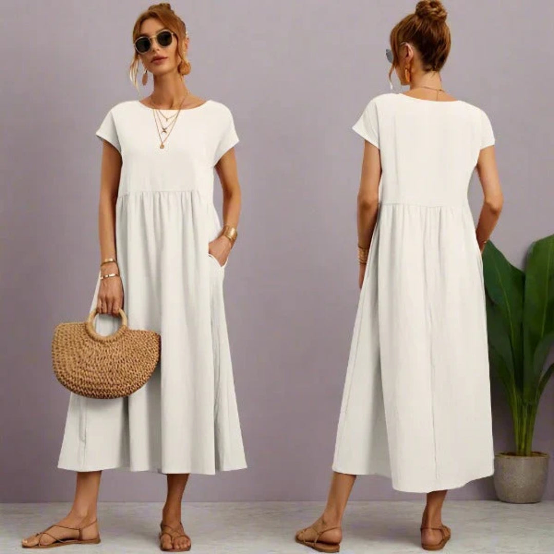 Elegante en comfortabele lange zomerjurk voor dames
