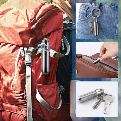 Pillendoosje van roestvrij staal