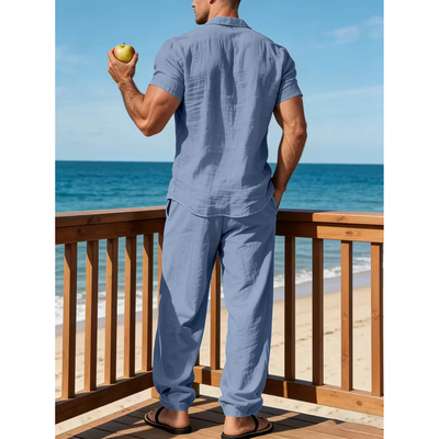 Zomer Set - Luchtige V-Hals Co-ord Set - Solven