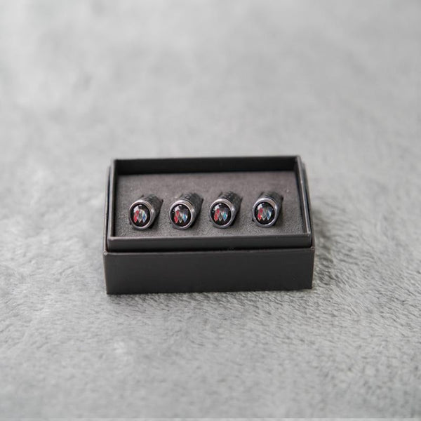 Capuchons de valve de pneu en fibre de carbone – Kit de protection de roue étanche