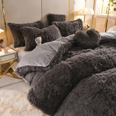 Fleece Beddengoed Set - Extra Warm Winter Dekbedovertrek - CozyDream