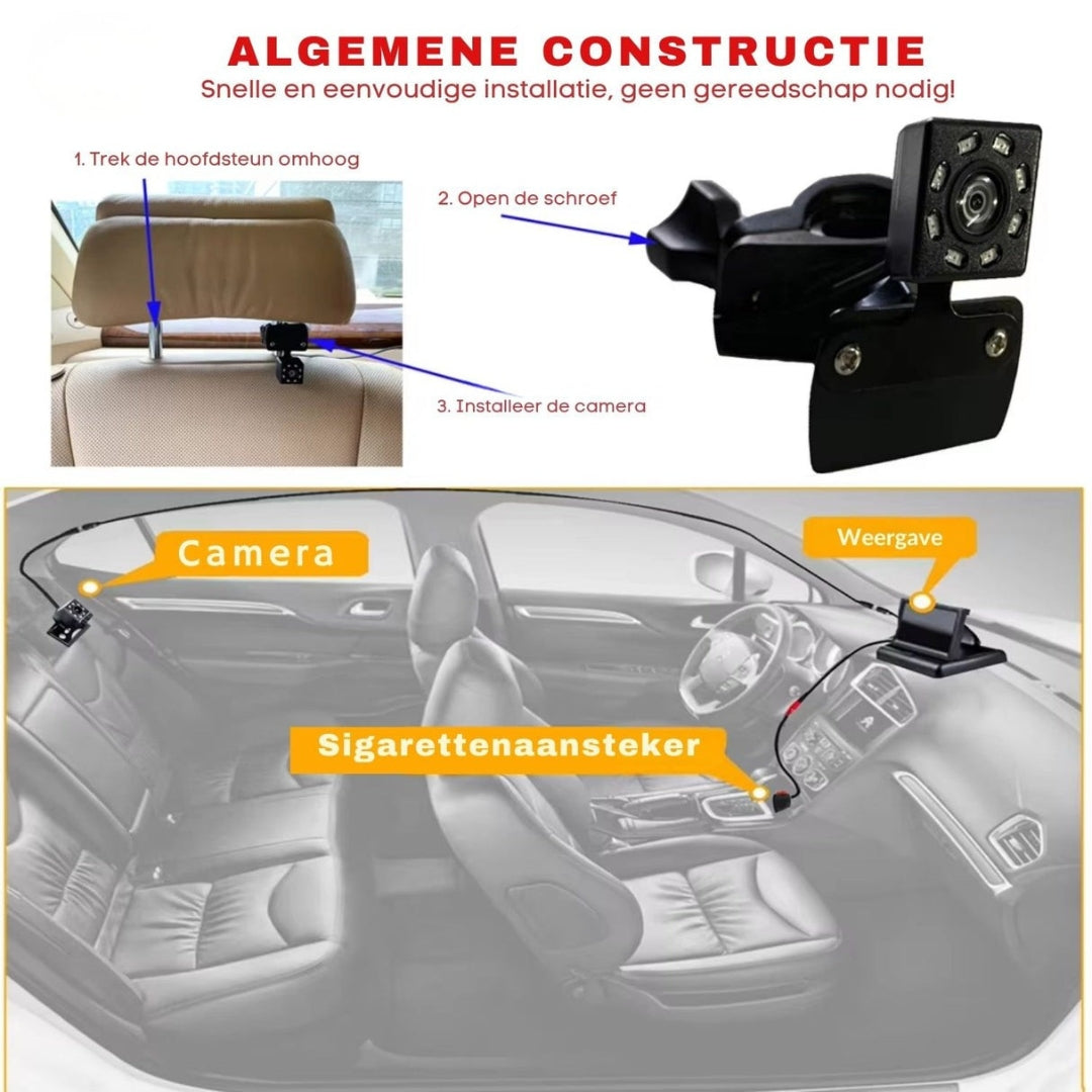 Stoel Camera - HD Baby Auto Camera met Nachtzicht - Kidvoro