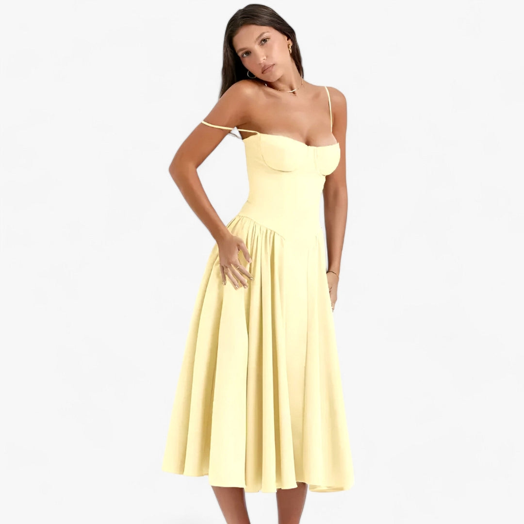 Midi Jurk - Elegante Corset Jurk voor Elke Gelegenheid