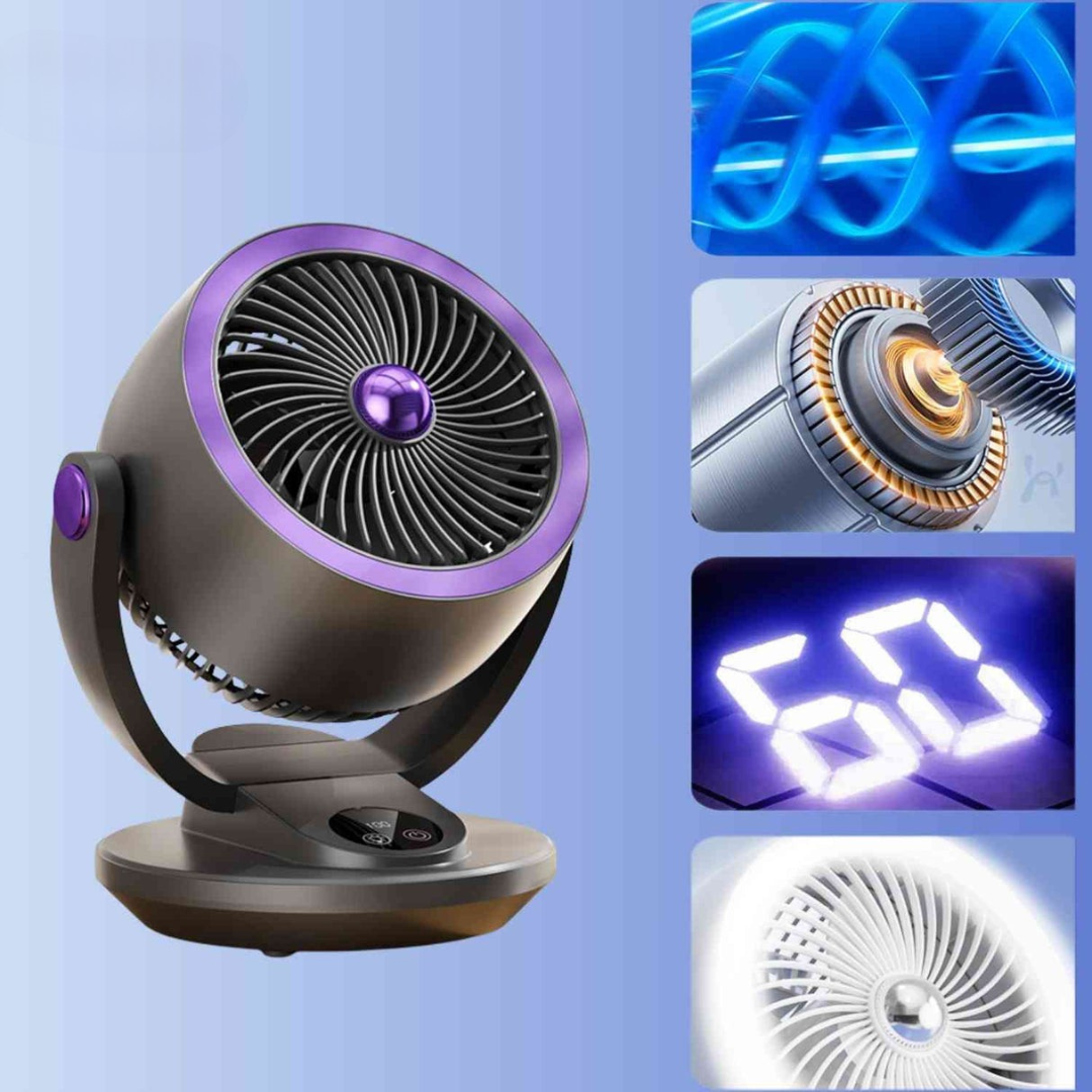 Ventilator - Stille Mini Ventilator met Krachtige Luchtcirculatie - Airstream
