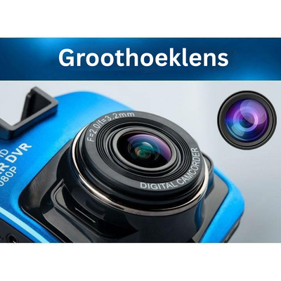 Dashcam - Full HD 1080P Opnames met 16GB Geheugenkaart - RoadVision