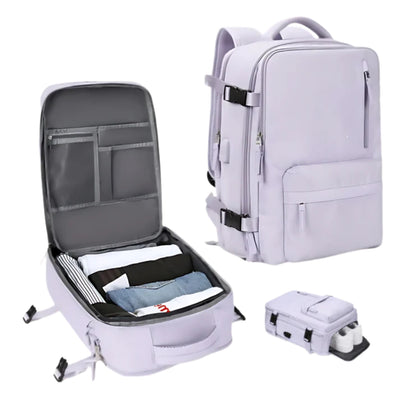 Reisrugzak - Waterdichte Rugzak met USB Poort 35L