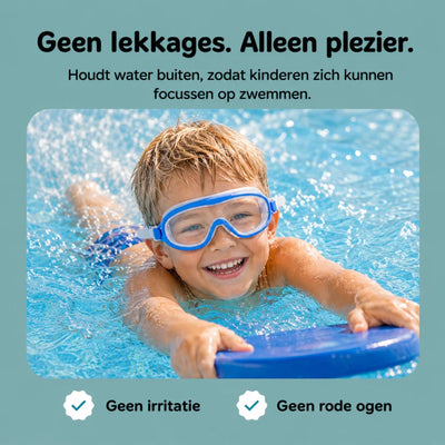 Zwembril Voor Kinderen Met Slim Kliksysteem - 1+1 Gratis