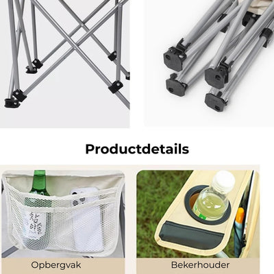 Strandstoel - Opvouwbare Premium Stoel Voor Buiten