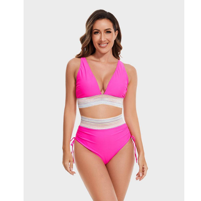 Bikini - Magasított derekú, alakformáló bikini szett - Velessa