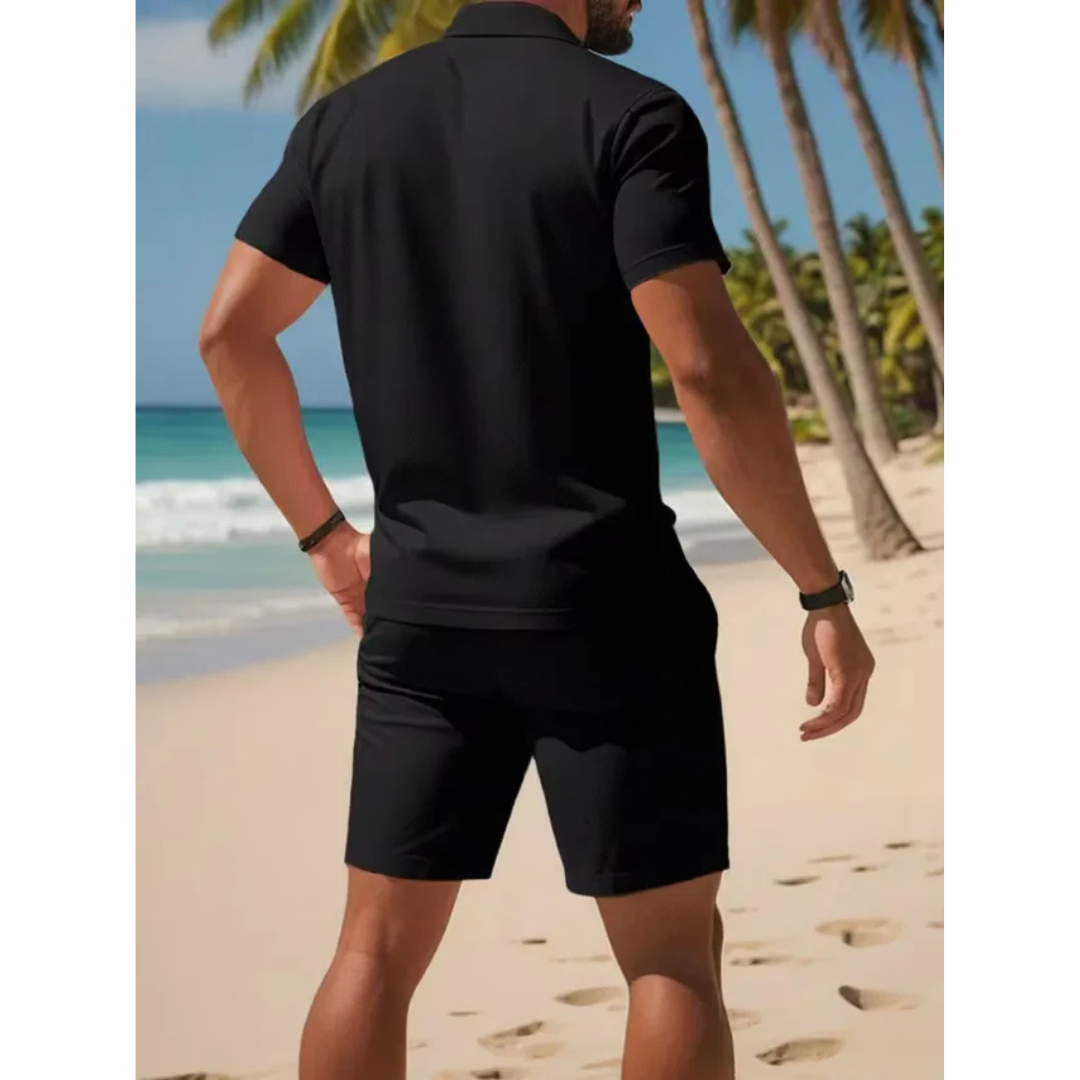 Zomer set - Luxe Polo en Shorts Set - Ashford
