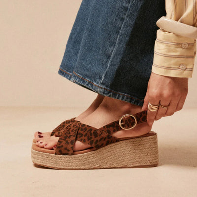 Platform Espadriller med Leopardprint