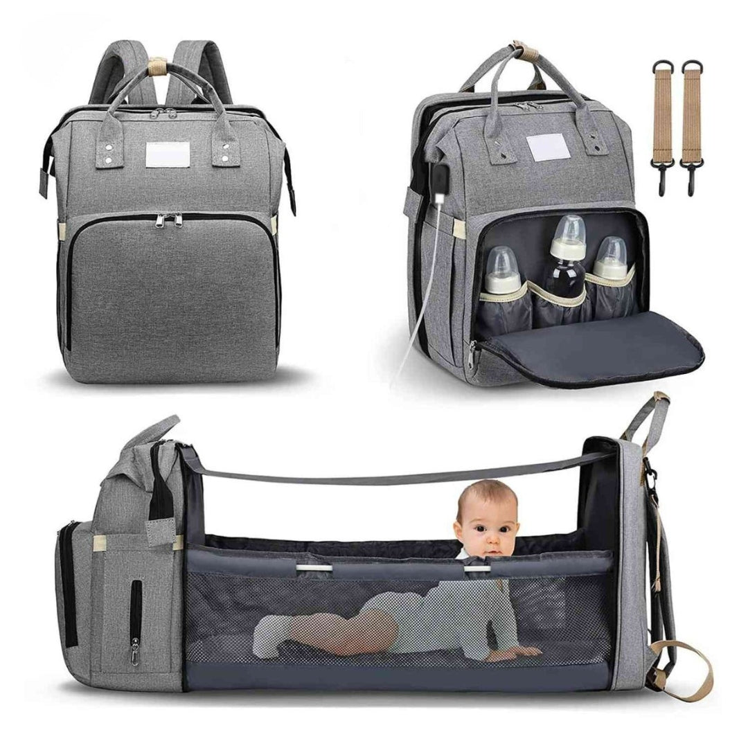 Opvouwbare Luiertas met Babybed en Grote Opbergruimte - Kidlano