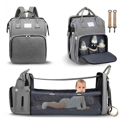 Opvouwbare Luiertas met Babybed en Grote Opbergruimte - Kidlano