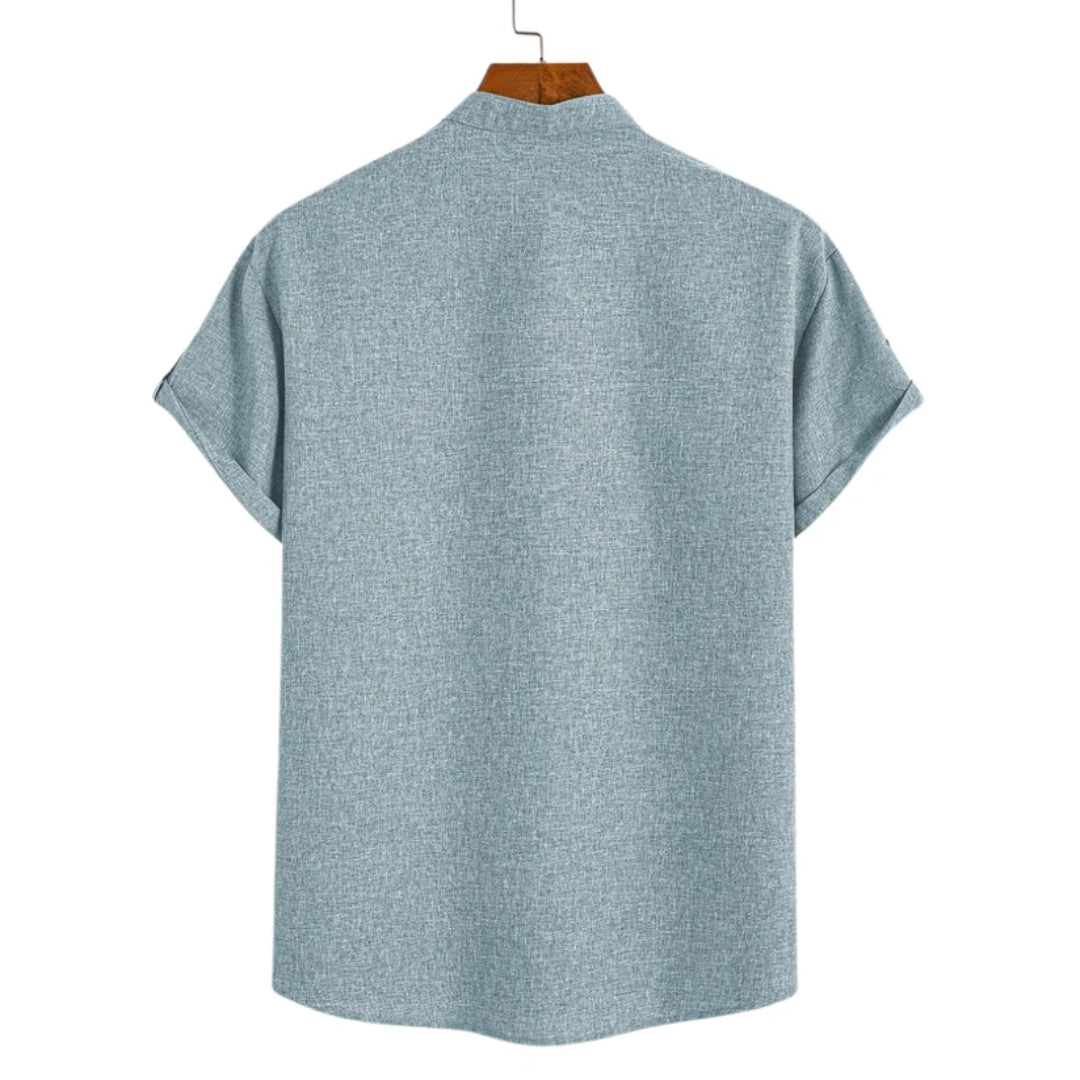 Elegant Skjorte med Opstående Krave