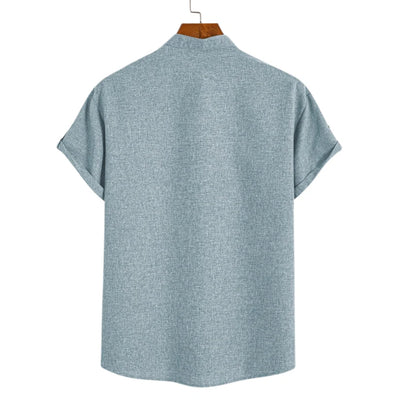 Elegant Skjorte med Opstående Krave