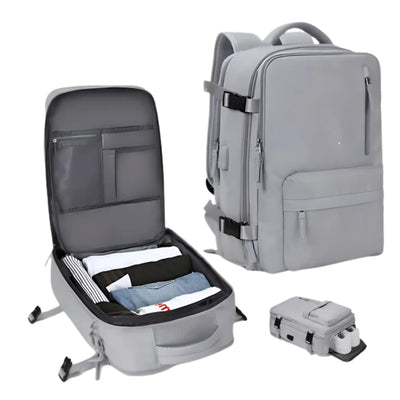Reisrugzak - Waterdichte Rugzak met USB Poort 35L