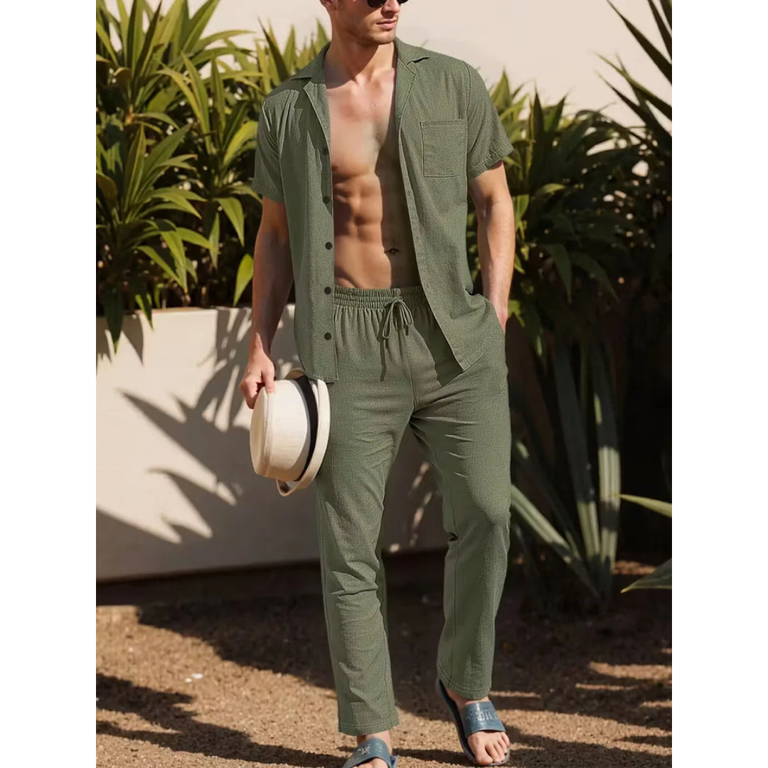 Zomers Overhemd met Broek Set - Solaro