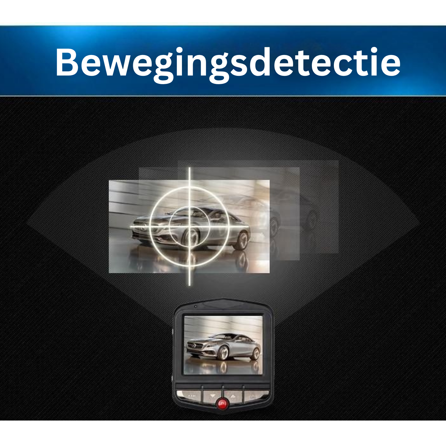 Dashcam - Full HD 1080P Opnames met 16GB Geheugenkaart - RoadVision