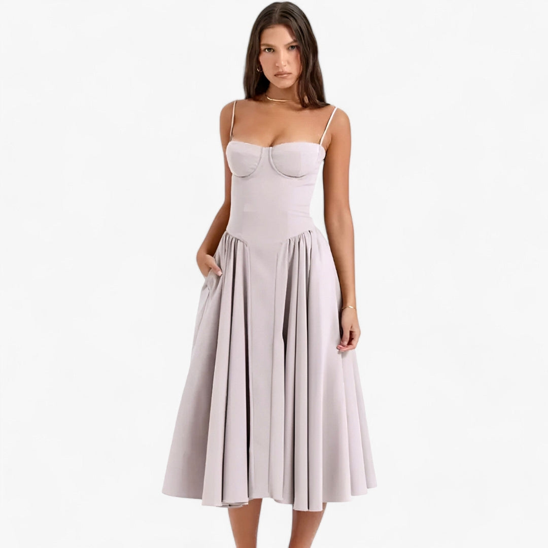 Midi Jurk - Elegante Corset Jurk voor Elke Gelegenheid