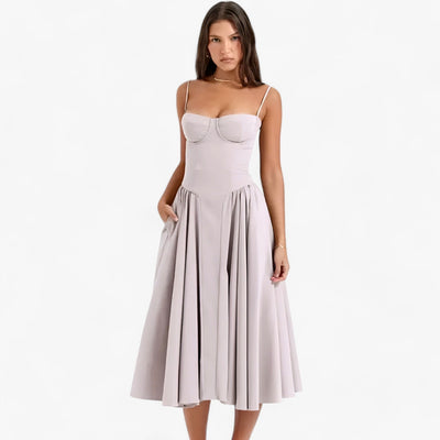 Midi Jurk - Elegante Corset Jurk voor Elke Gelegenheid