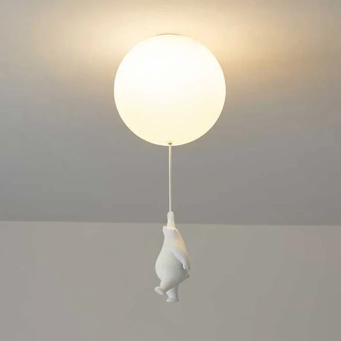 Plafondlamp - Kinderlamp met Beer en Ballon - Cloudino