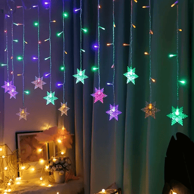 Flocons de Neige Magiques – Guirlande Lumineuse Ambiance