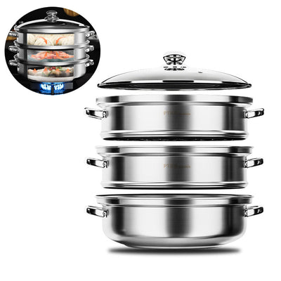 Stomer - 3-Laagse Voedselstomer - NutriSteam