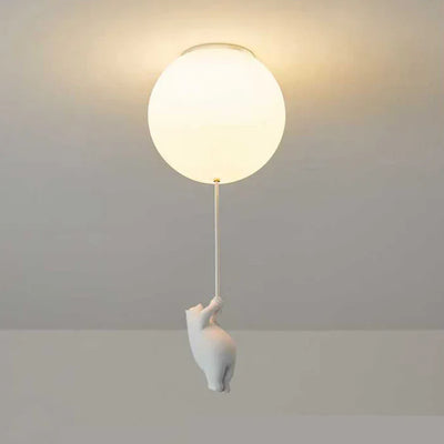 Plafondlamp - Kinderlamp met Beer en Ballon - Cloudino