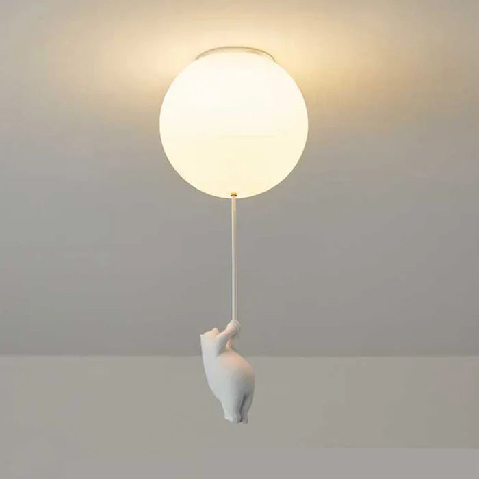 Plafondlamp - Kinderlamp met Beer en Ballon - Cloudino