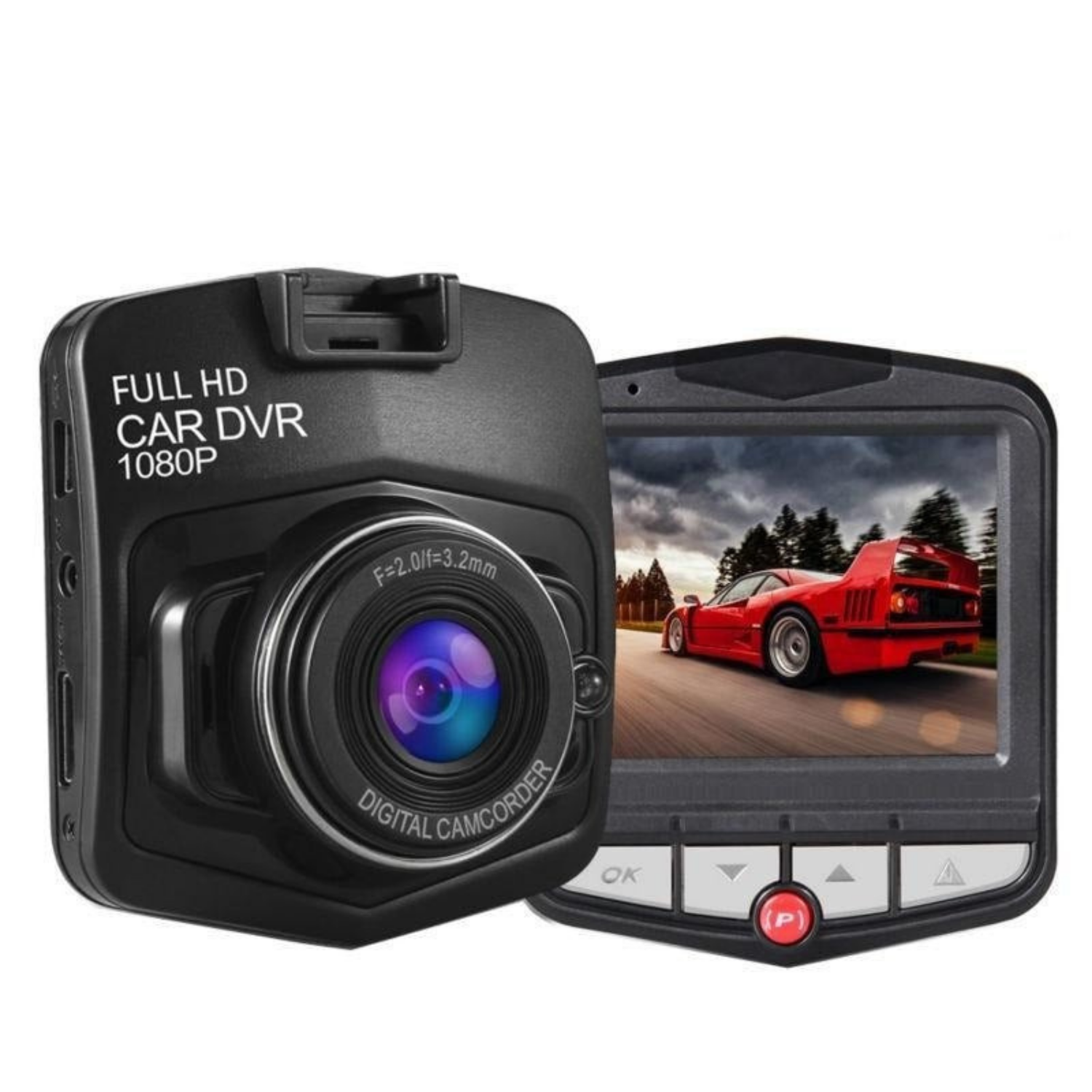 Dashcam - Full HD 1080P Opnames met 16GB Geheugenkaart - RoadVision