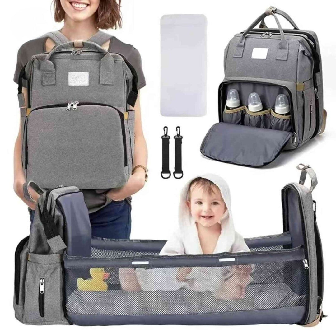 Opvouwbare Luiertas met Babybed en Grote Opbergruimte - Kidlano