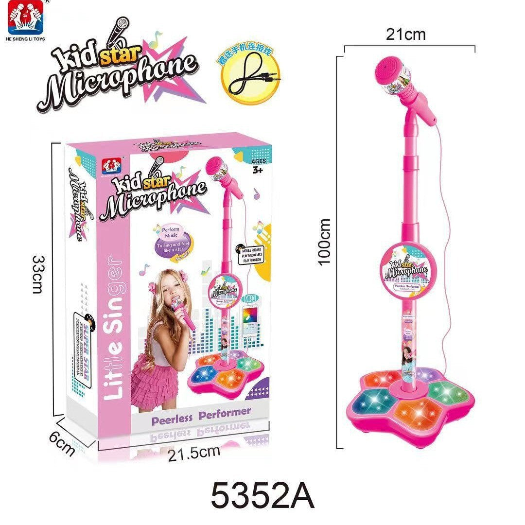 🎤 Micro Karaoké Enfant avec Support – Le Cadeau Parfait pour votre Petite Star ! 🎶