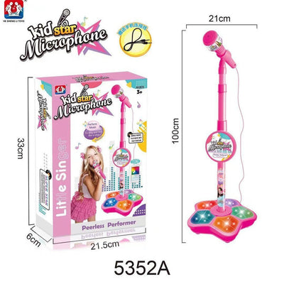 🎤 Micro Karaoké Enfant avec Support – Le Cadeau Parfait pour votre Petite Star ! 🎶