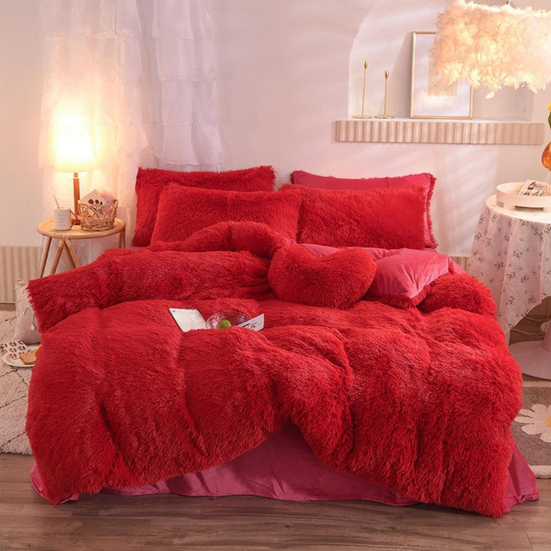 Fleece Beddengoed Set - Extra Warm Winter Dekbedovertrek - CozyDream