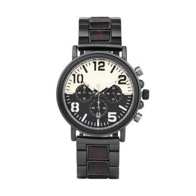 WoodTime Montre en Bois - Design Élégant et Multifonctionnel