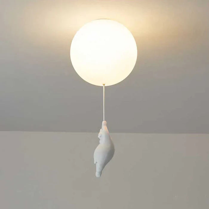 Plafondlamp - Kinderlamp met Beer en Ballon - Cloudino