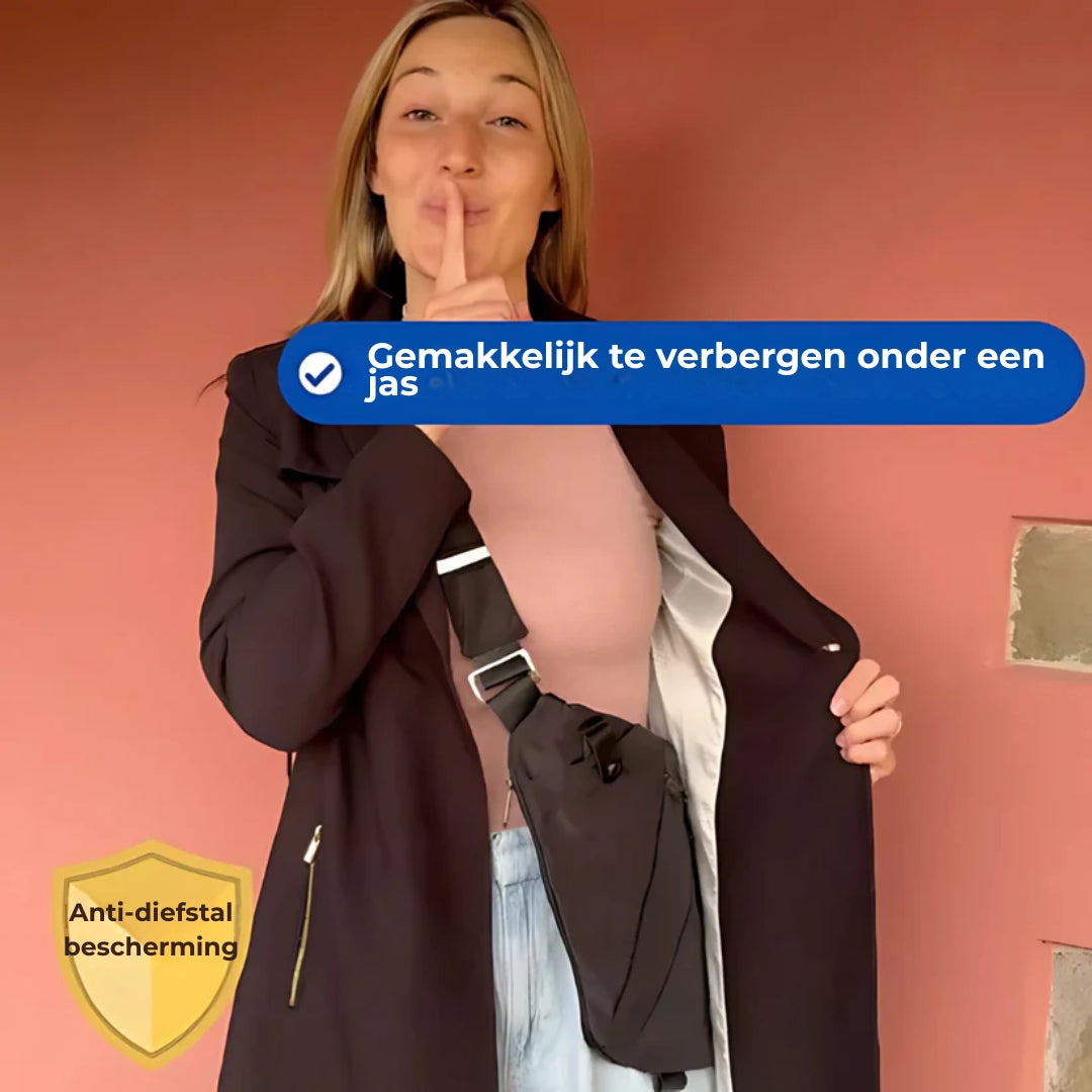 Compacte Schoudertas met Anti-Diefstal Ontwerp