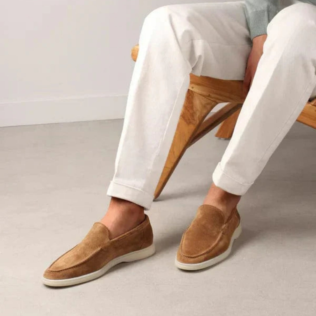 Loafers - Suède Look Instappers met Comfortzool - Valtero