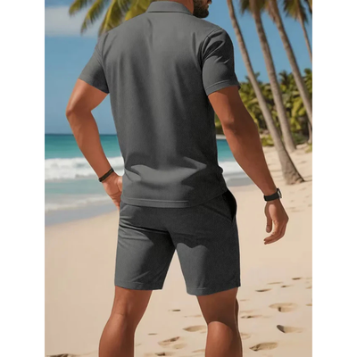 Zomer set - Luxe Polo en Shorts Set - Ashford