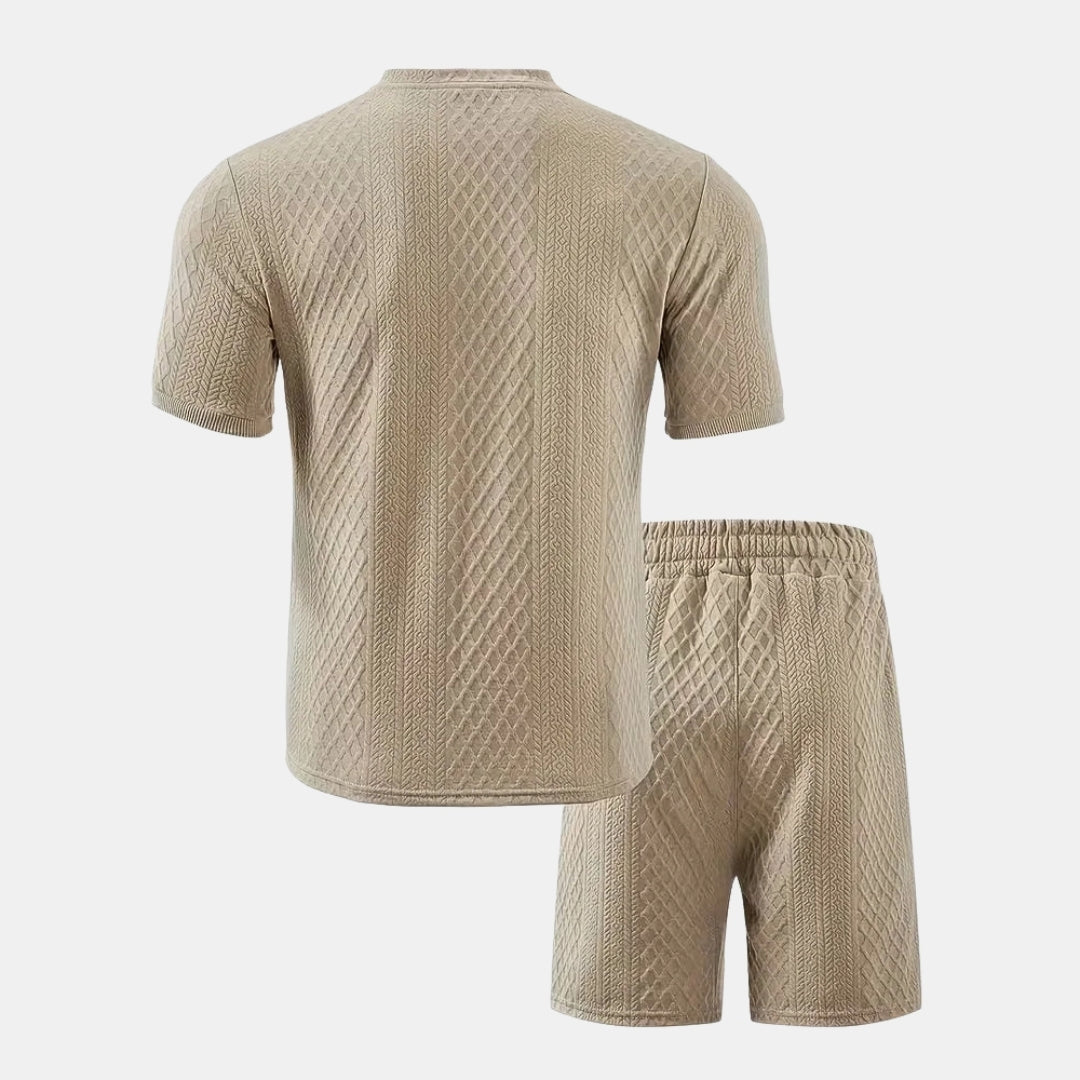 Zomer Set met Jacquard  Patroon