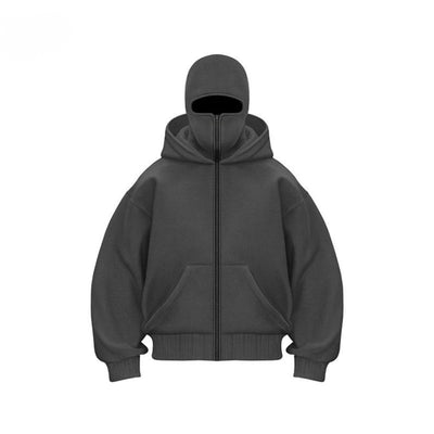 Unisex Katoenen Hoodie met Dubbele Capuchon - Velmora